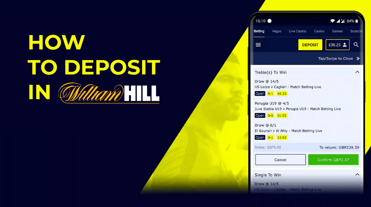 William Hill how to deposit