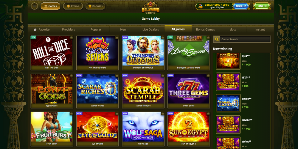 Bollywood Casino Games